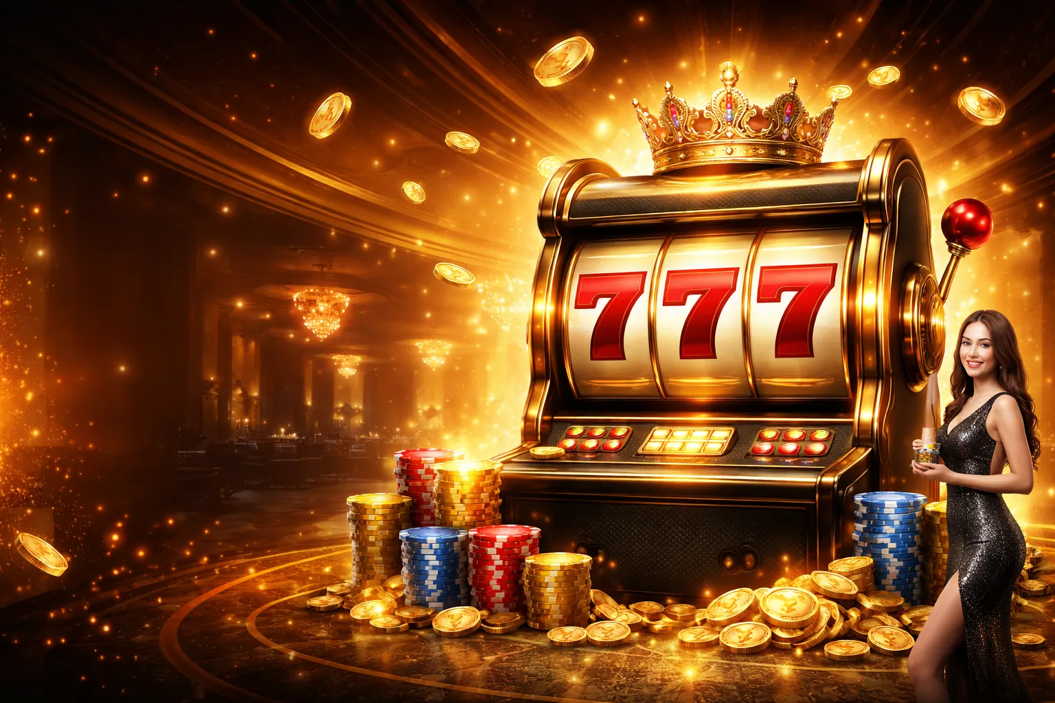 Hình nền mk slot888 với các biểu tượng slot may mắn